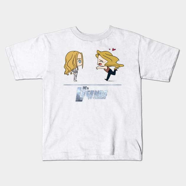 Tiny Sara and Ava Kids T-Shirt by RotemChan